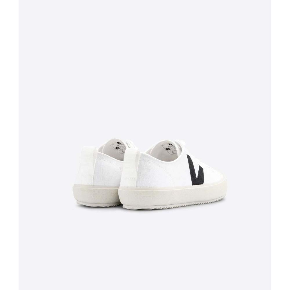 Veja NOVA CANVAS Men's Shoes White/Black | CA 248NWY